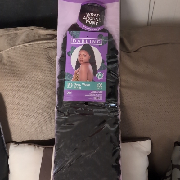 Darling Deep Wave Wrap Ponytail - Black - Picture 1 of 2